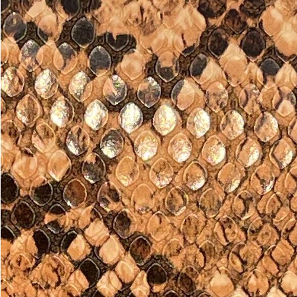 Calvin Klein Tan Black Brown Python Crossbody Small Bag Style 36189581 - Picture 11 of 12